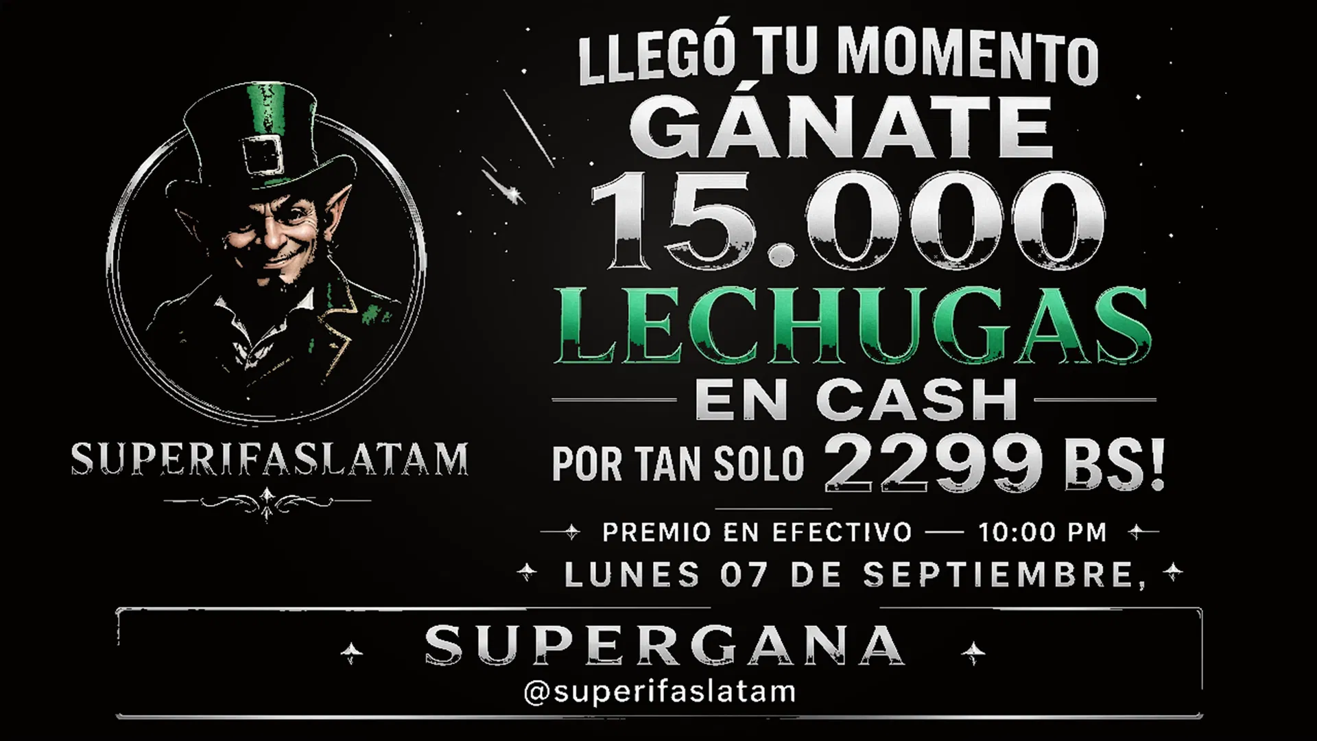 Ganate 15.000 lechugas por tan solo 2299 BS!